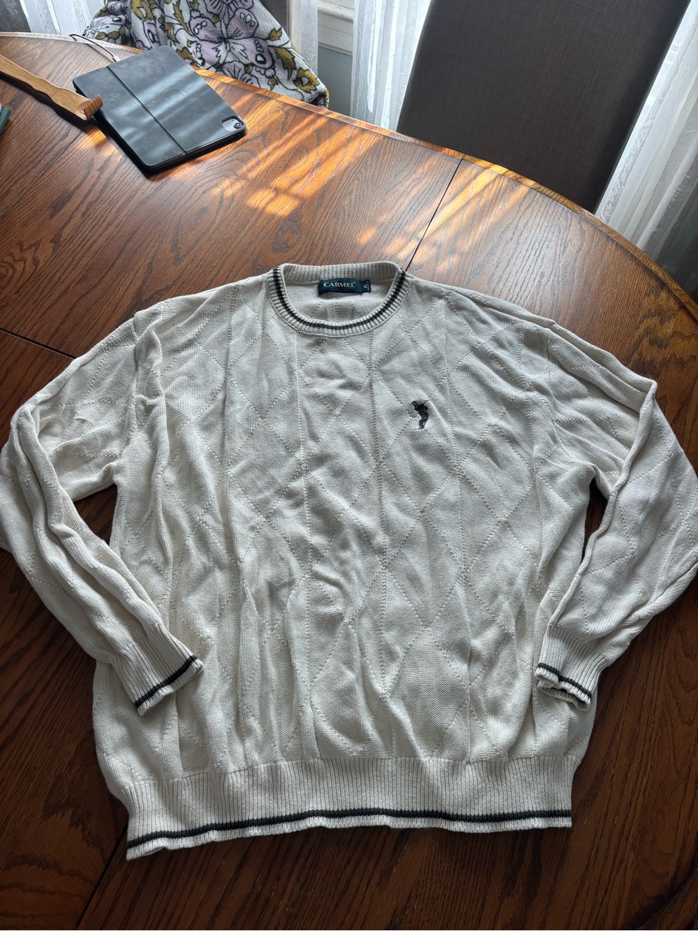 VTG Carmel golf knit pullover sweater men's XL made in USA 90s